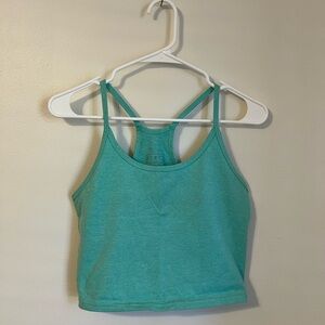 Fleo Teal Crop Top